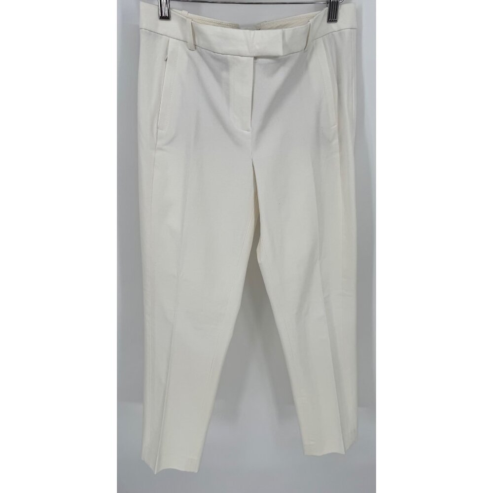 J. Crew Womens Maddie White Ivory Tapered Pants